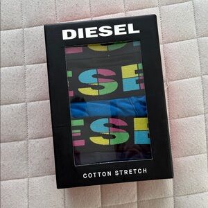 Diesel UMBR-ANDRE Men's Blue/Black Briefs - 3 Pack